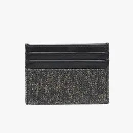 Vienna Natural Wallet w/ Vegan Leather Contrast in Black**FINAL SALE**