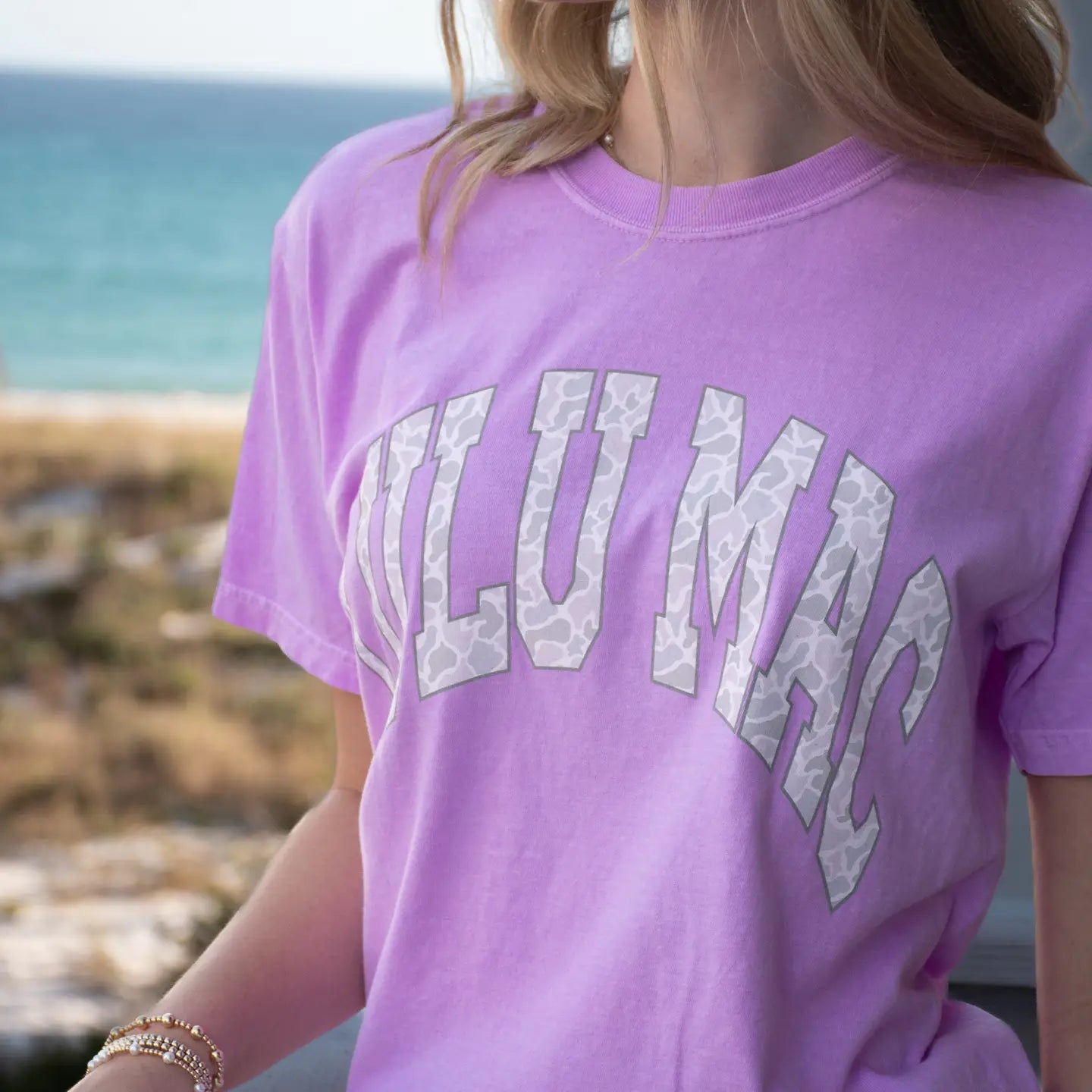 lulu Mac neon Violet with Camo