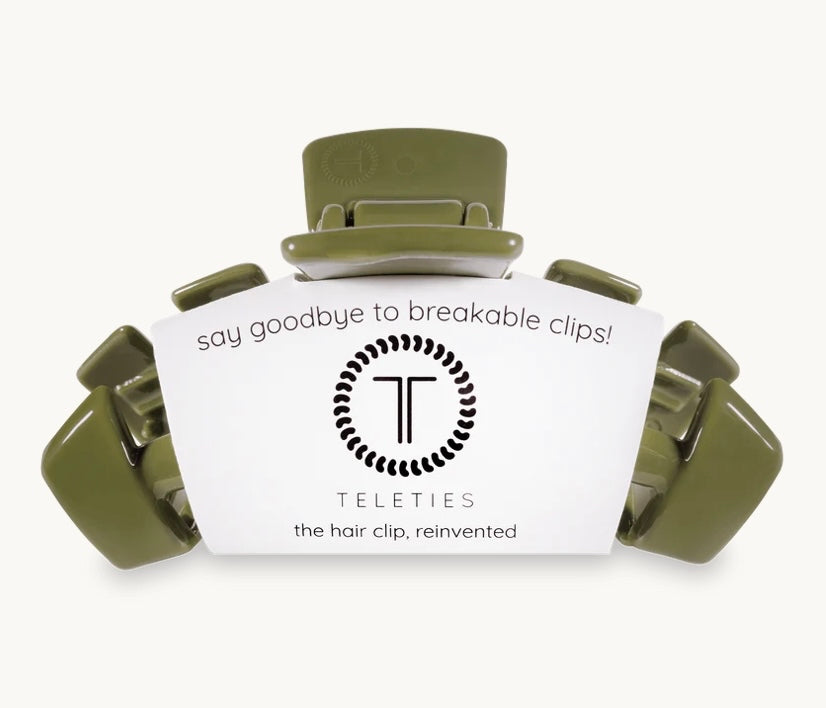 Classic Hair Clip in Olive