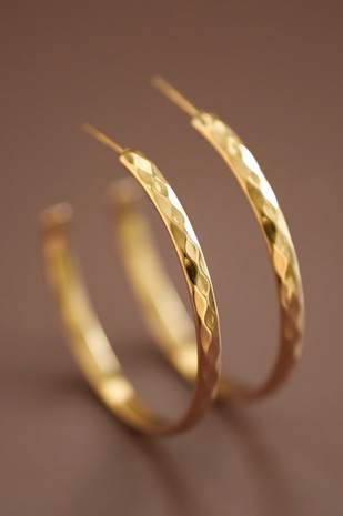 18K Waterproof Non-Tarnish Stainless Steel Hoops
