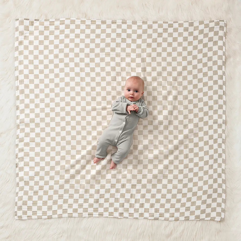 Breastfeeding Boss™ in Toast Checkerboard