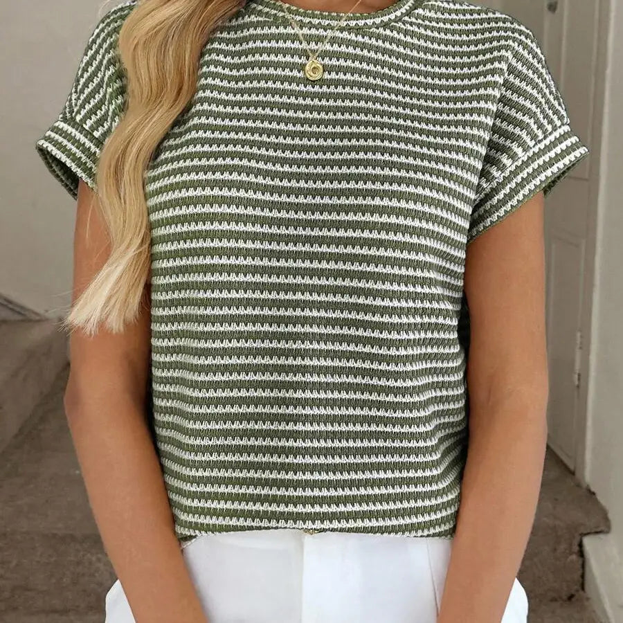 Striped Knit Top