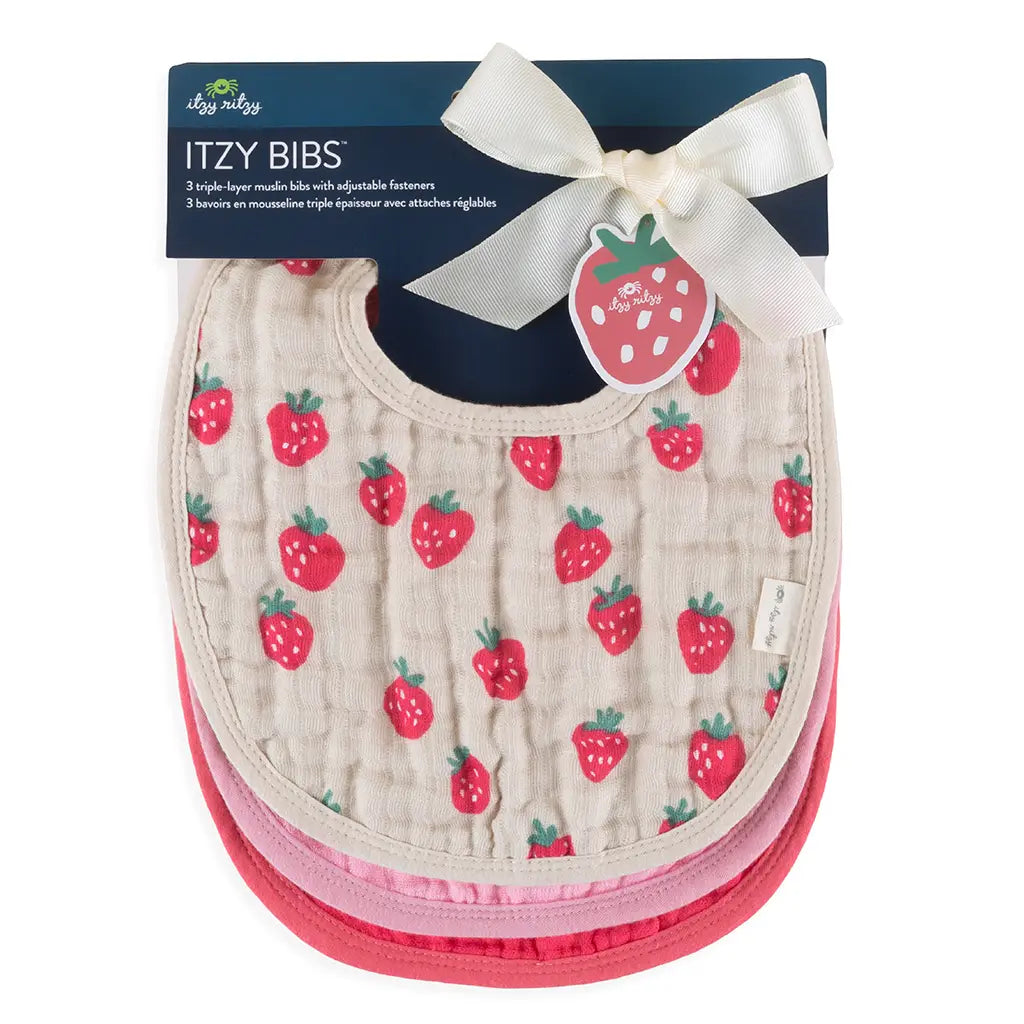 Itzy Bibs™-Strawberries & Cream
