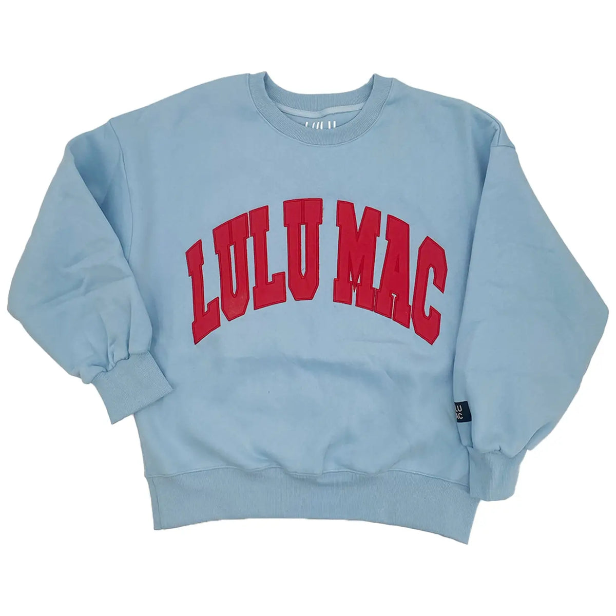 LuluMac Crewneck-Light Blue/Red