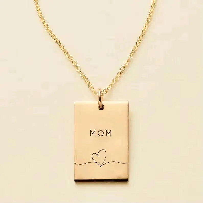 MOM Pendant Necklace