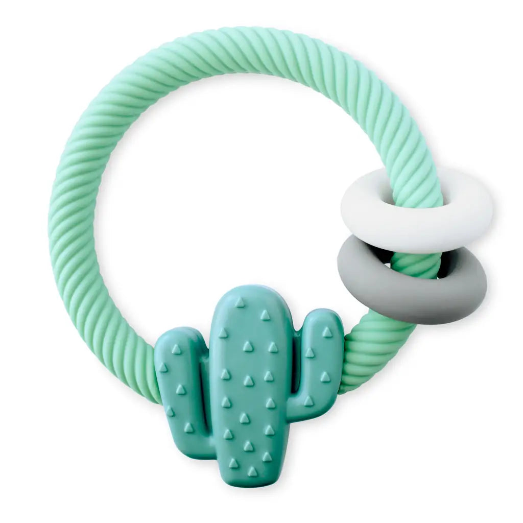 Ritzy Rattle™ Silicone Teether Rattles-Catcus