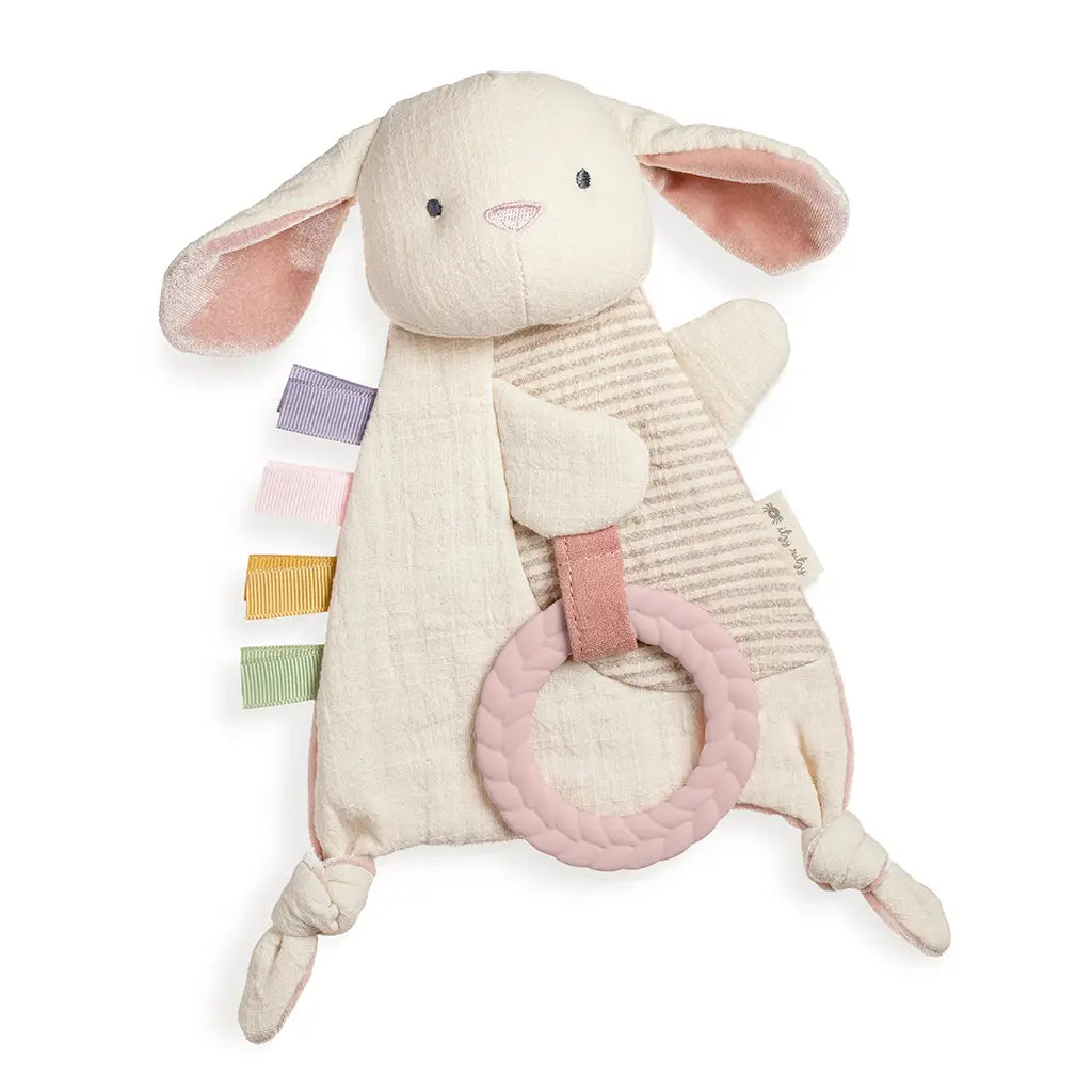 Bitzy Crinkle™ Sensory Toy with Teether-Bunny