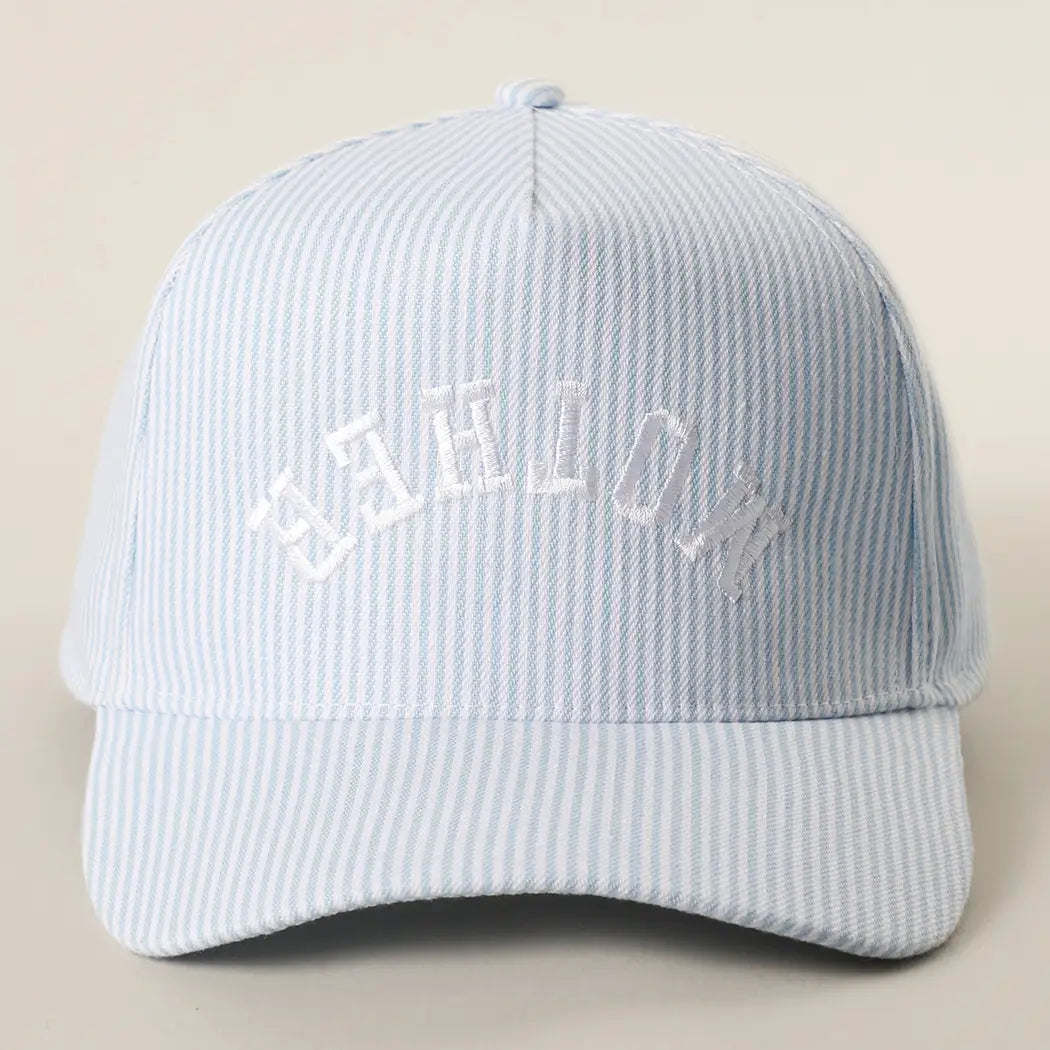 Mother Upside Down Embroidered Trucker Hat-BLUE