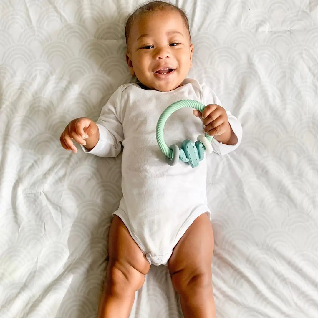 Ritzy Rattle™ Silicone Teether Rattles-Catcus