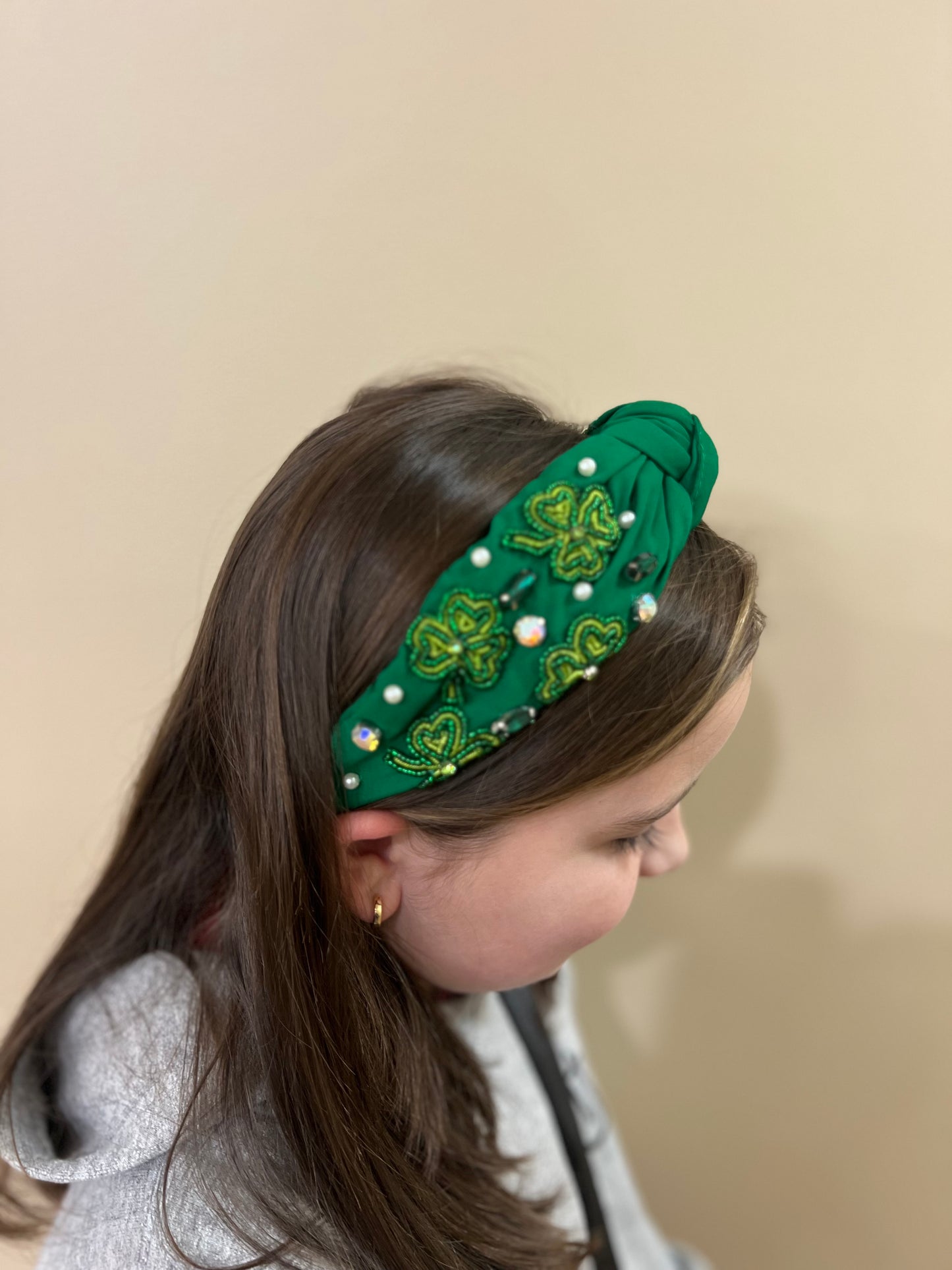St. Patrick's Day Headband in Green**FINAL SALE**