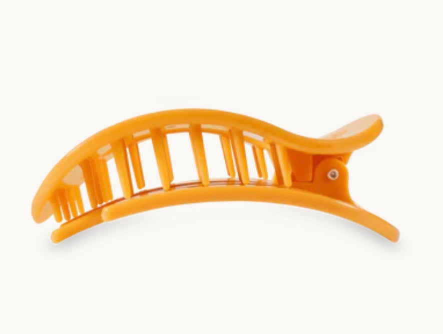 Round Flat Hair Clip in Man-go for It!