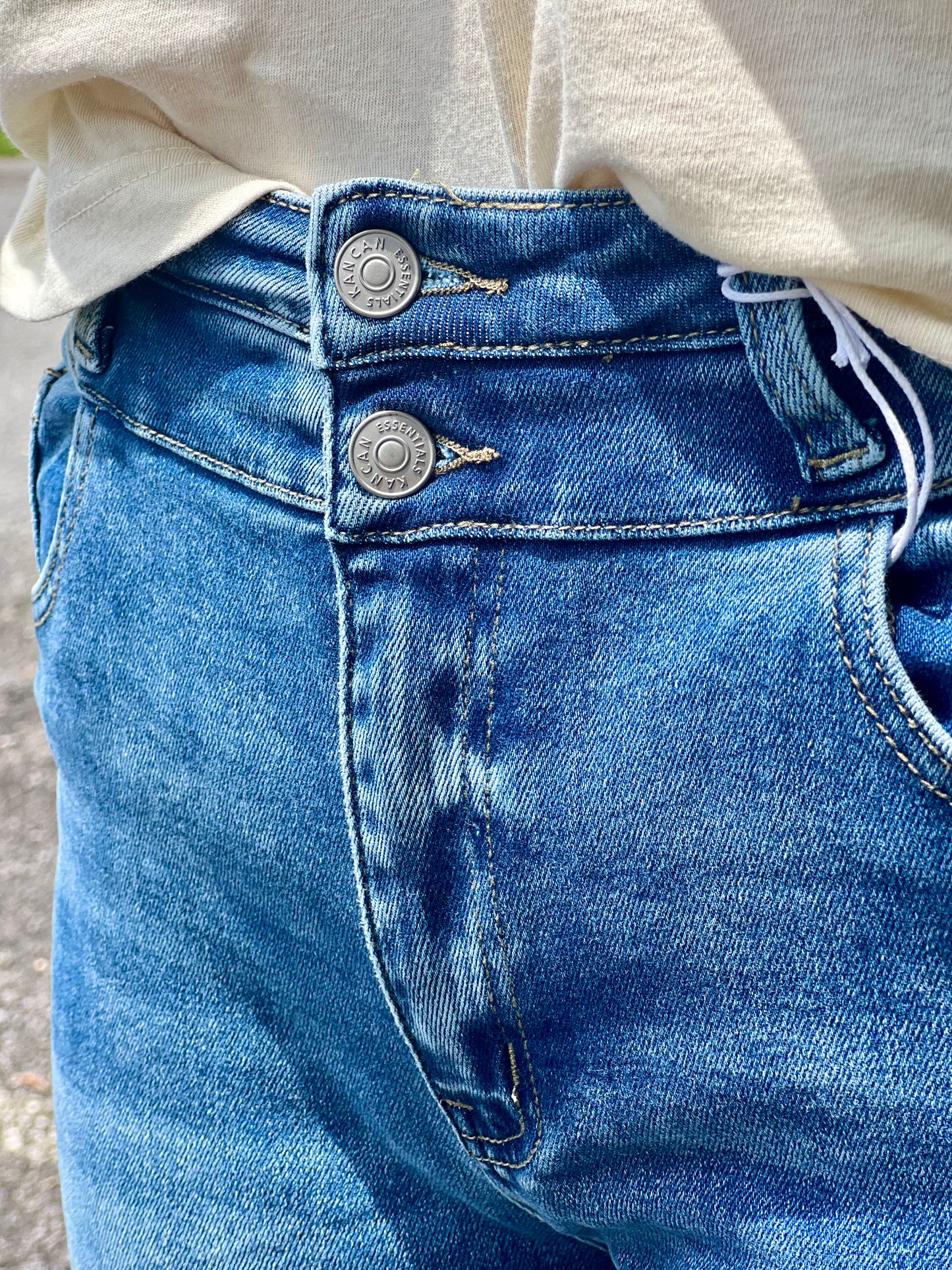 Lincoln High Rise Slim Straight Jeans by Kan Can