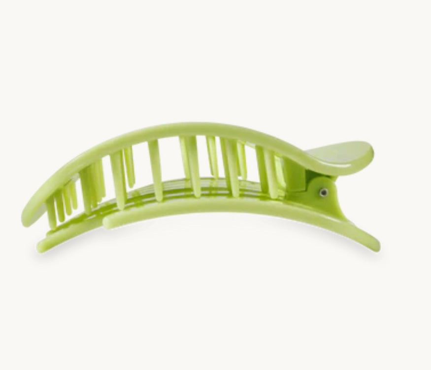 Round Flat Hair Clip in Aloe,There!