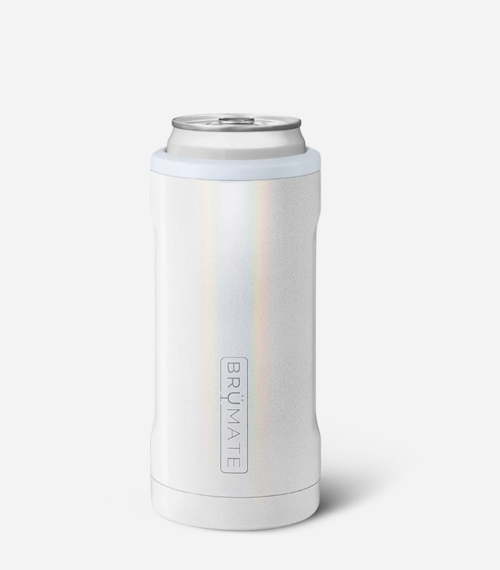 Hopsulator Slim 12oz in Glitter White