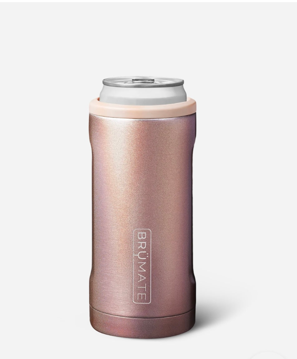 Hopsulator Slim 12oz in Glitter Rose Gold