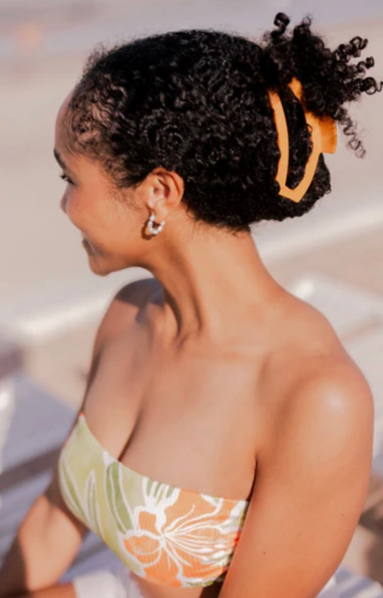 Open Hair Clip in Mango for It!