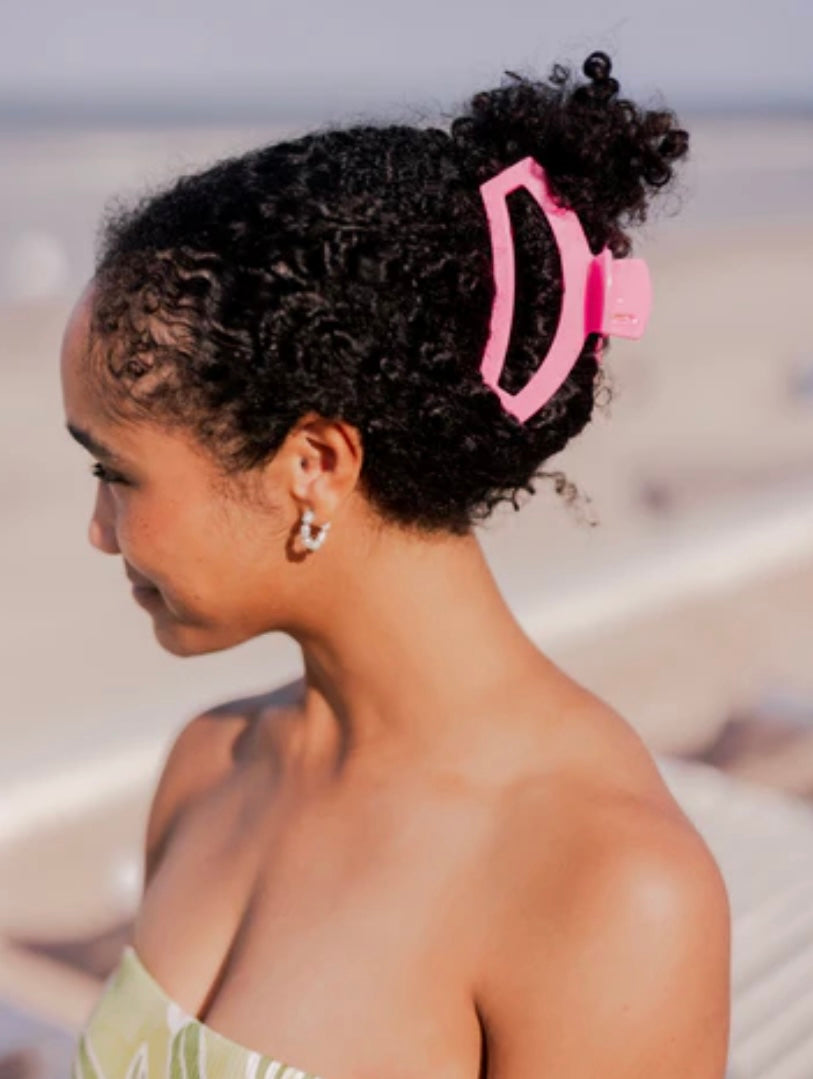 Open Hair Clip in Paradise Pink