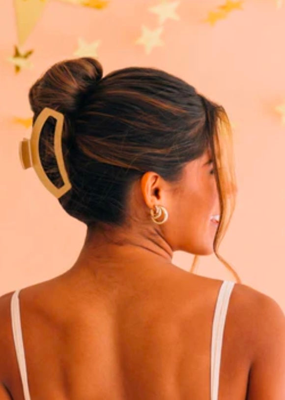 Open Hair Clip in Champagne Toast