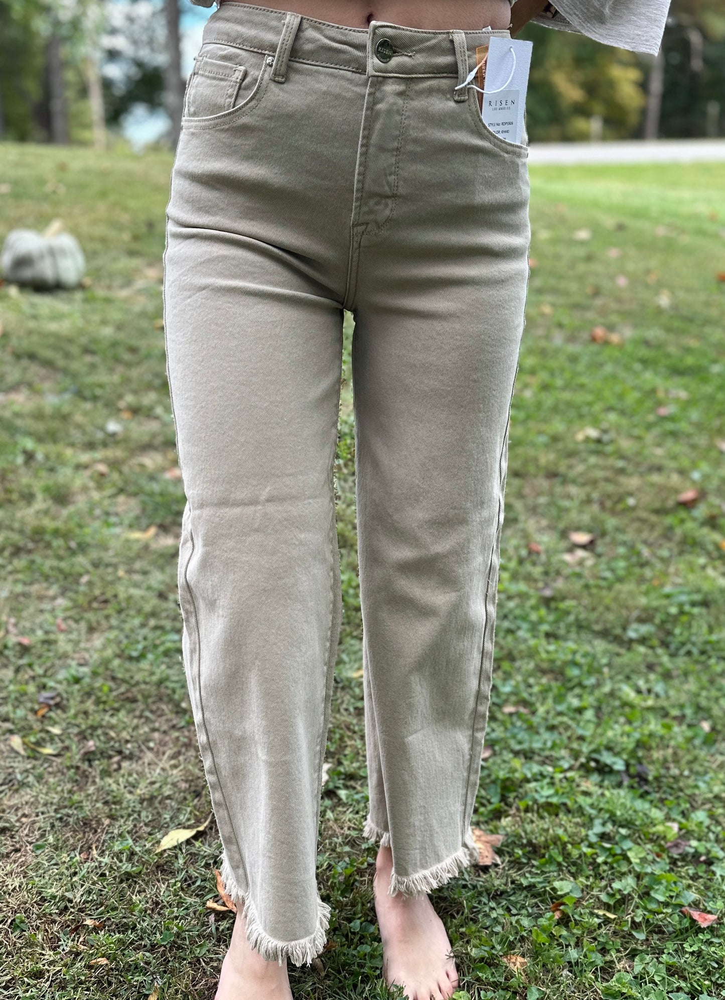 Nissa High Rise Crop Wide Leg Pants by Risen