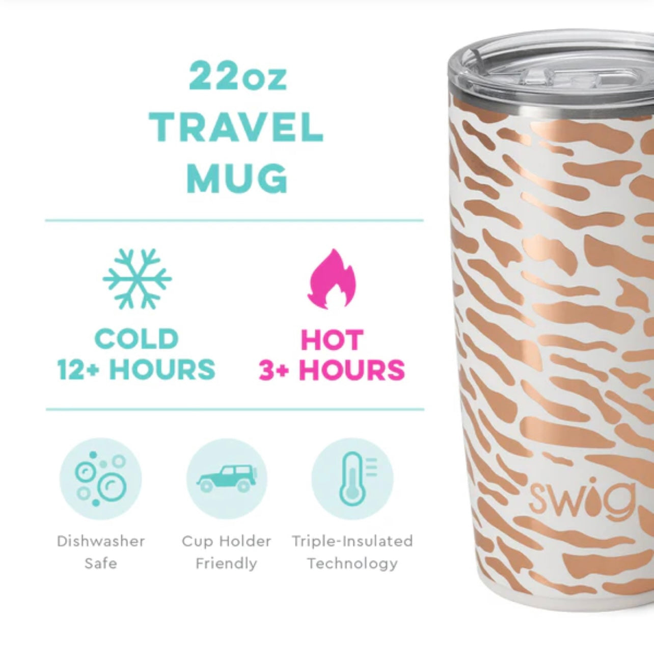 Glamazon Rose Travel Mug (22oz)**FINAL SALE**