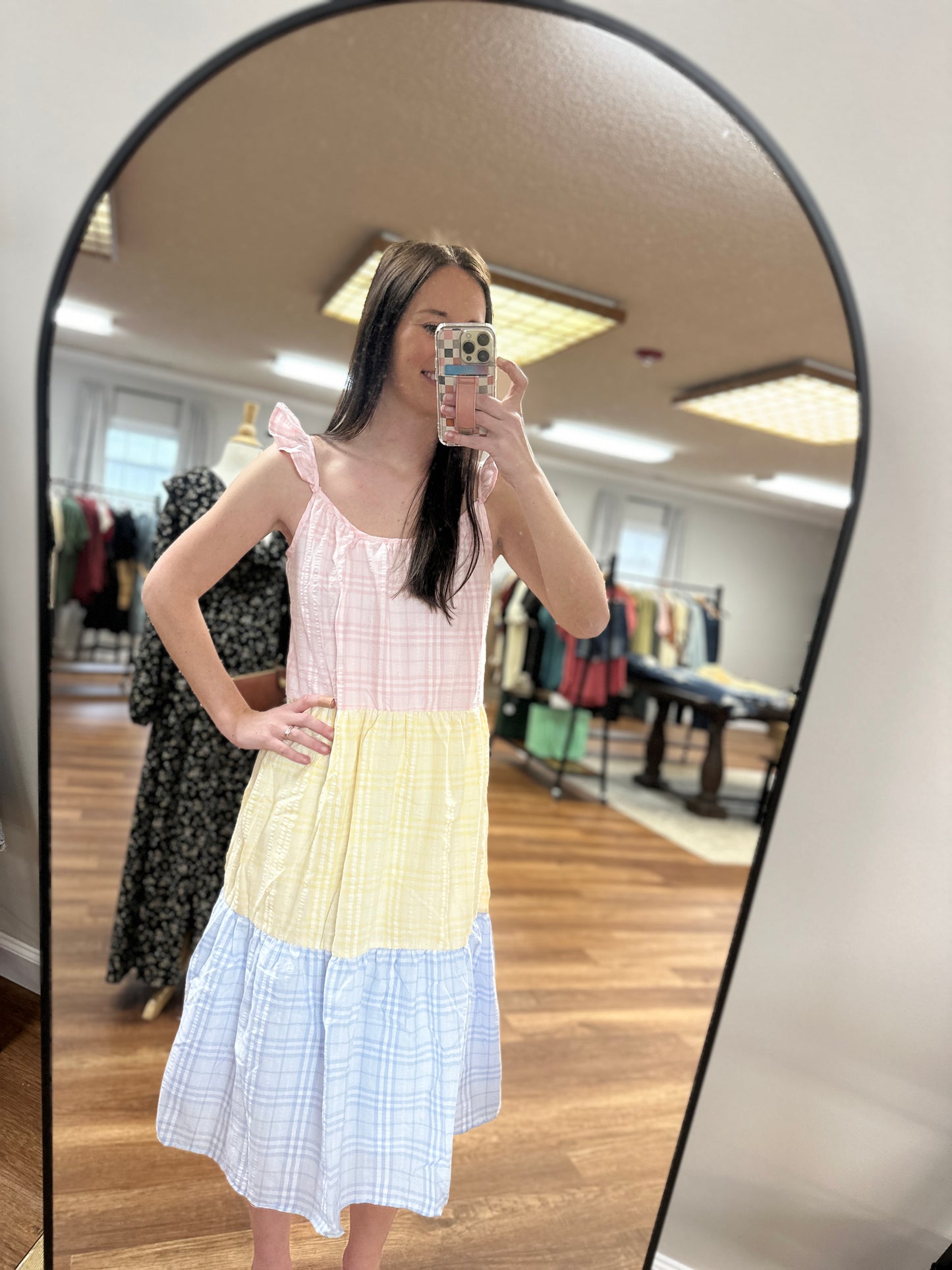 Tiered Color Block Dress**FINAL SALE**