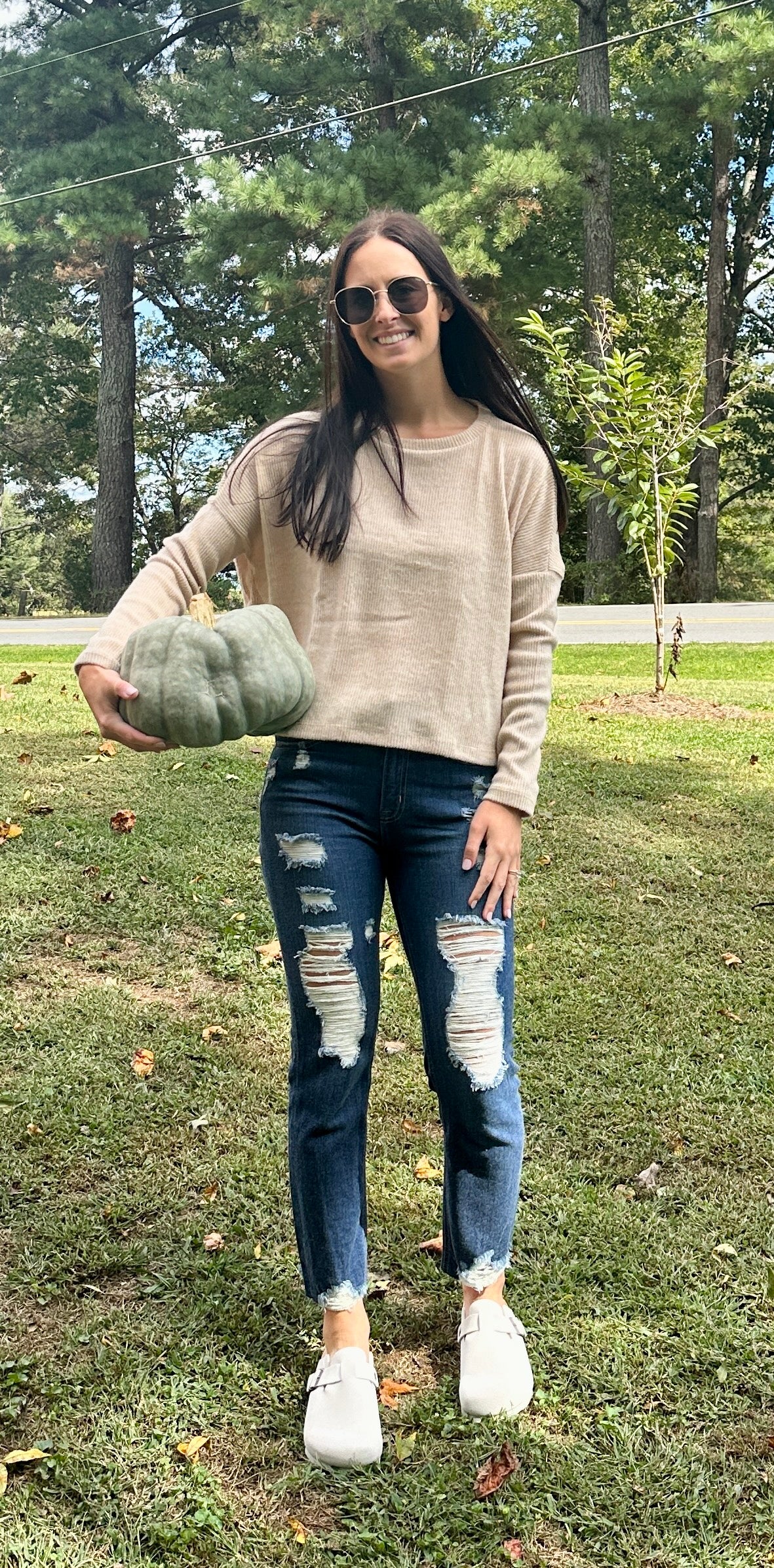 Carter Dolman Top in Tan**FINAL SALE**