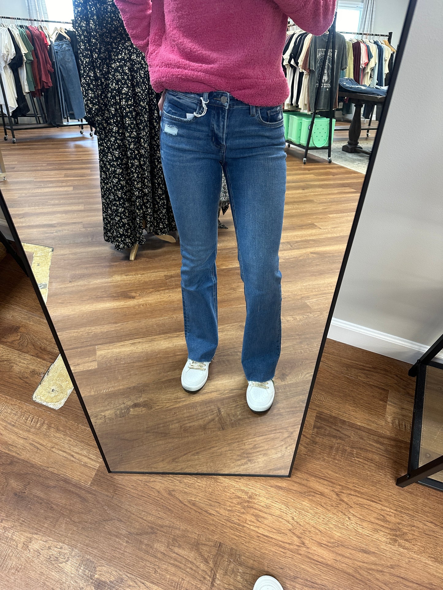 Miranda High Rise Crop Wide Leg Jeans by Vervet