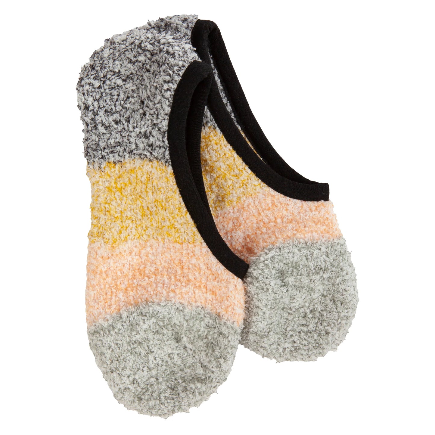 Cozy Colorblock Footsie in Black Multi**FINAL SALE**