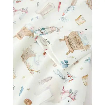 Girls Nativity Scene Winter Print Twirl Dress