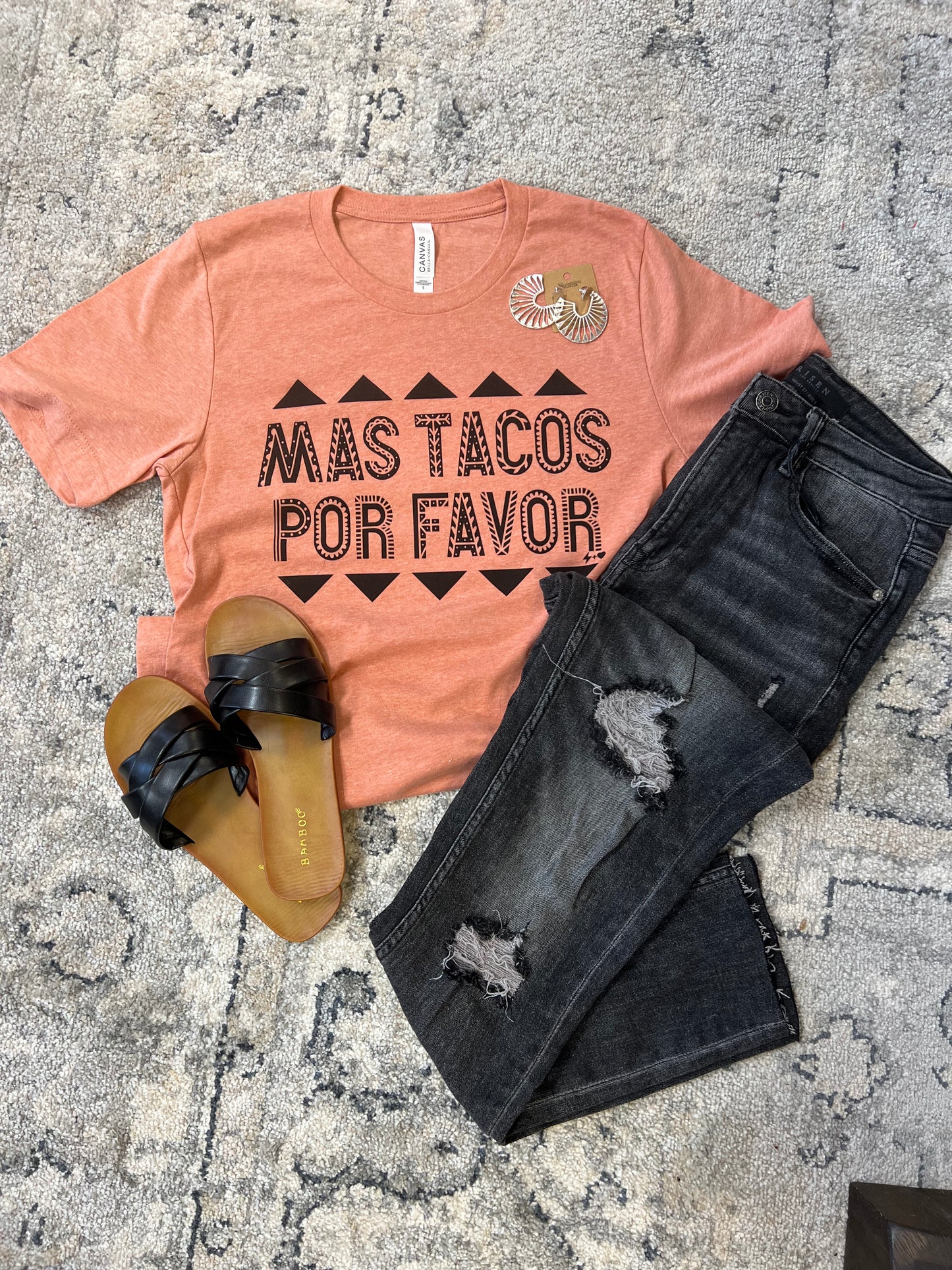 Mas Tacos Por Favor Graphic Tee**FINAL SALE**