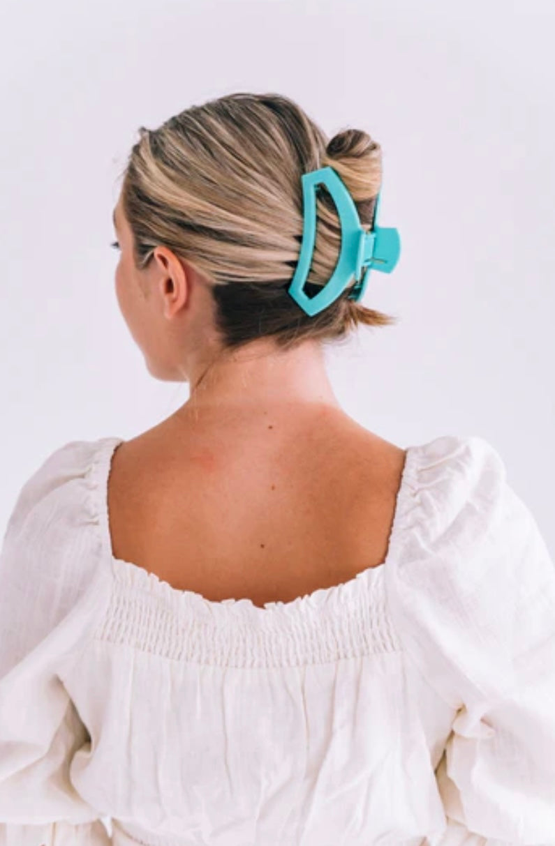 Open Hair Clip in Atlantis**FINAL SALE**