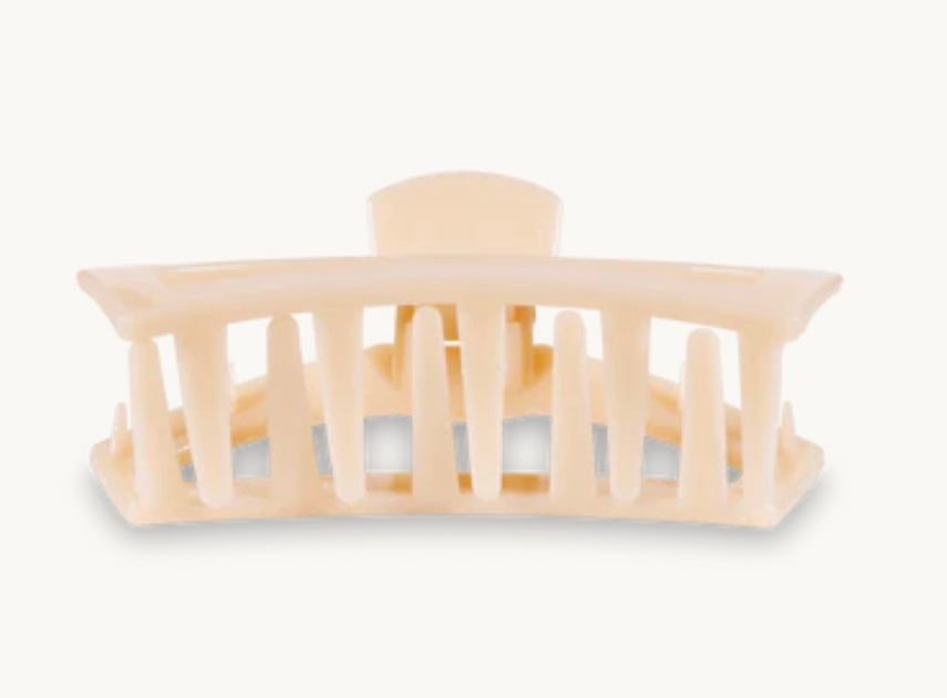Open Hair Clip in Almond Beige**FINAL SALE**