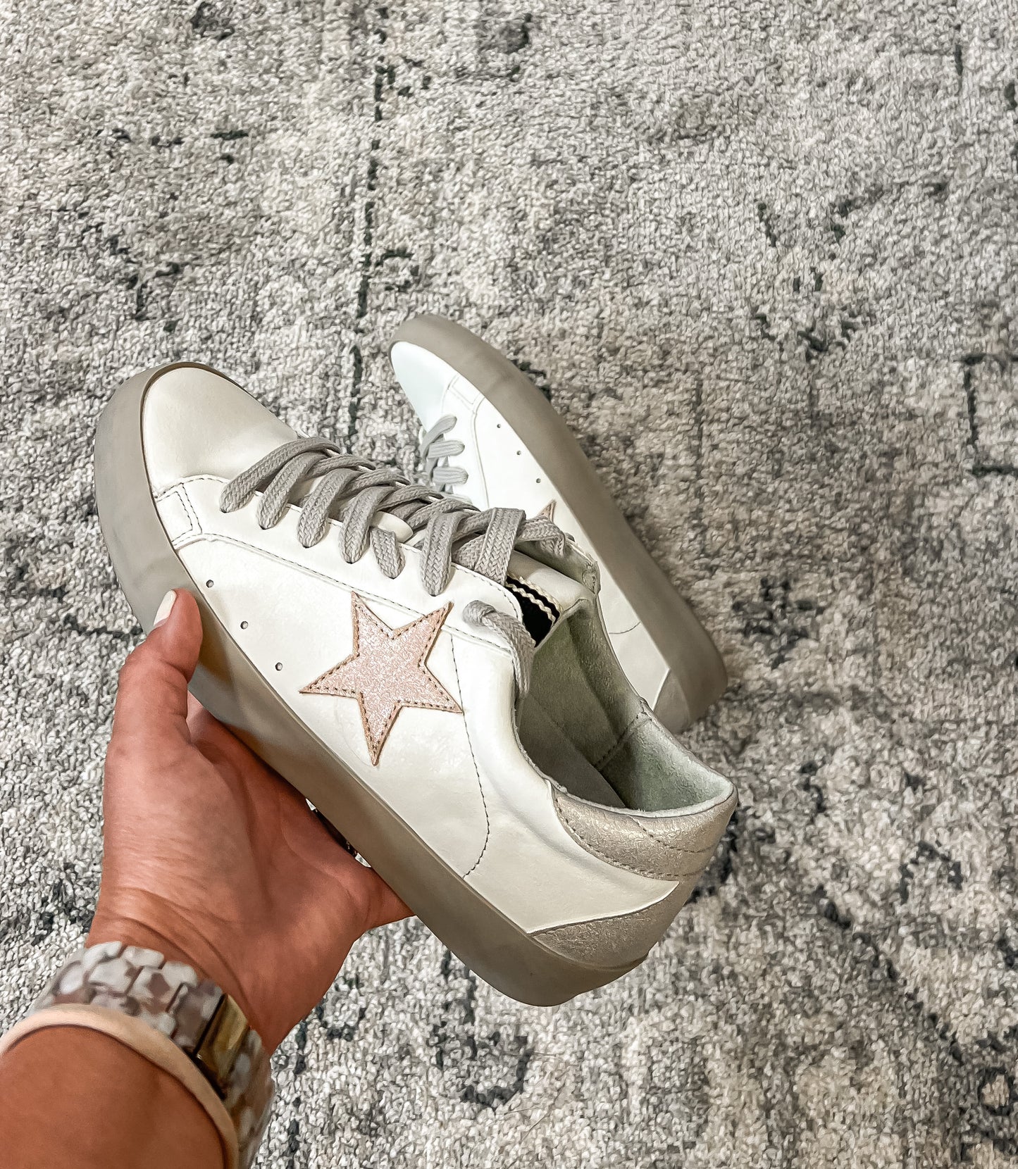 Paula Sneakers by Shu Shop in Light Pink**FINAL SALE**