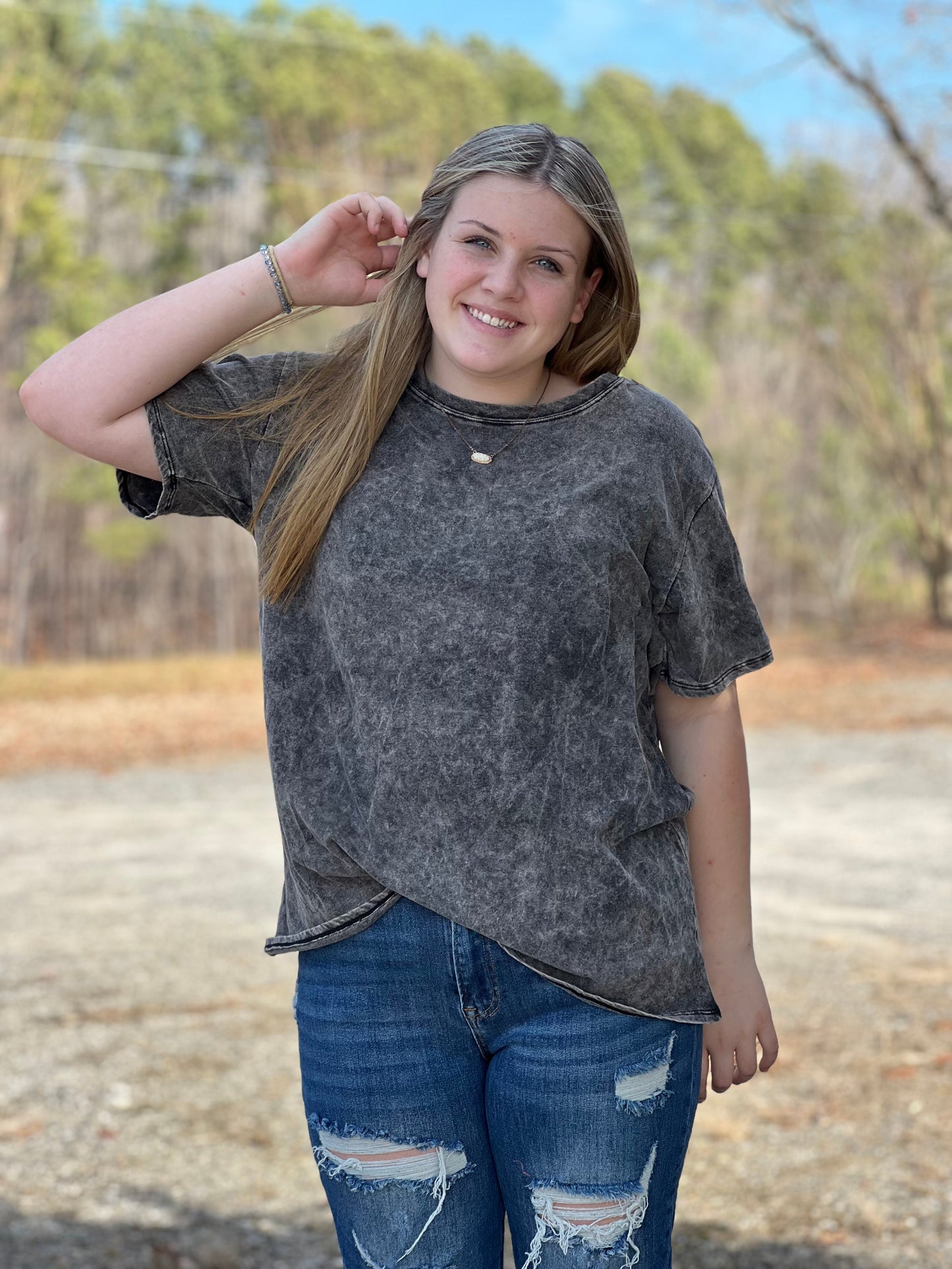 Mineral Washed Tee**FINAL SALE*