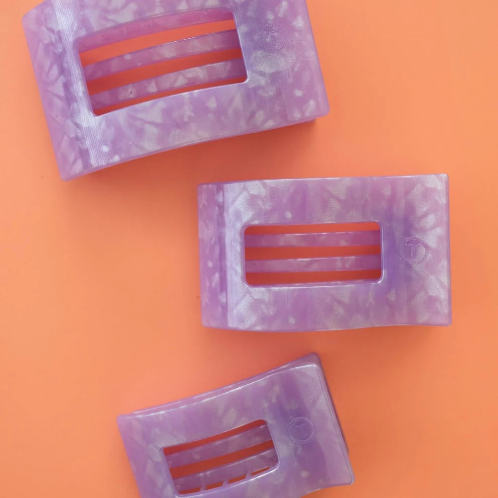 Rectangle Flat Hair Clip-Lavender Mist