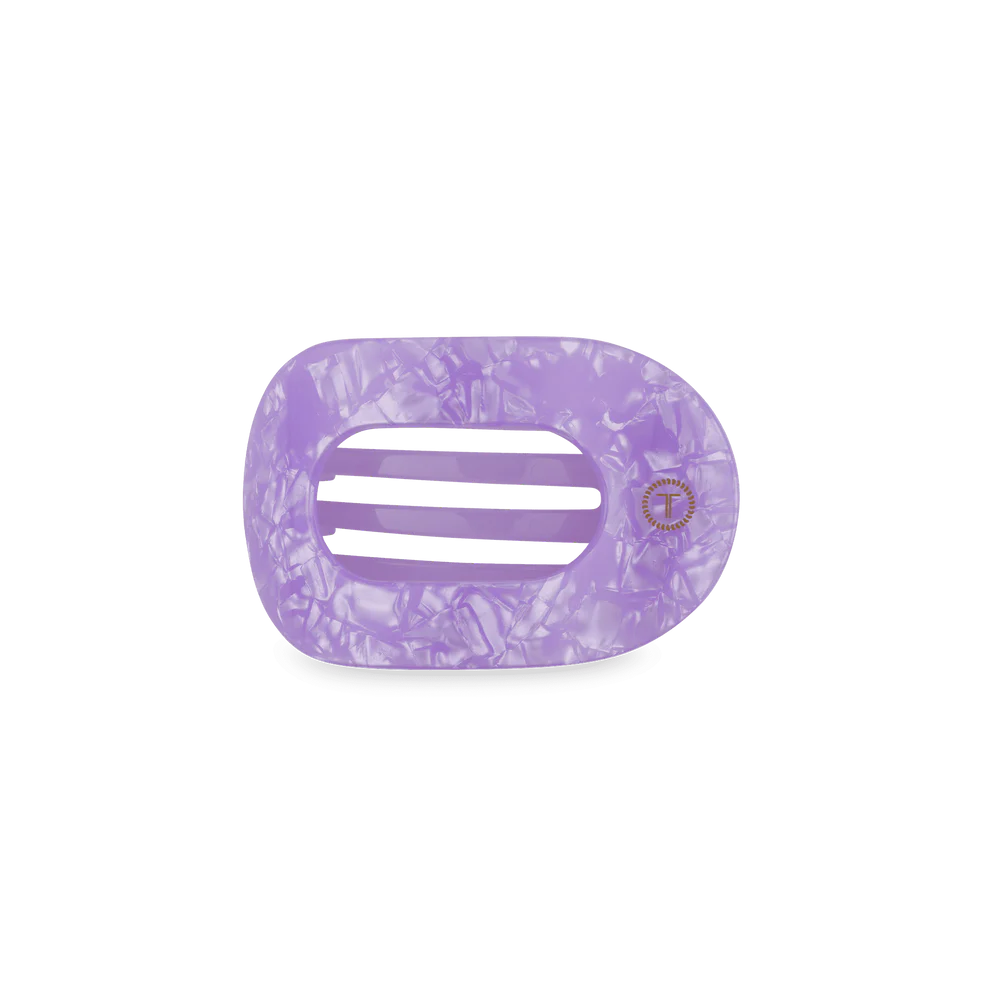 Round Flat Hair Clip-Lavender Mist