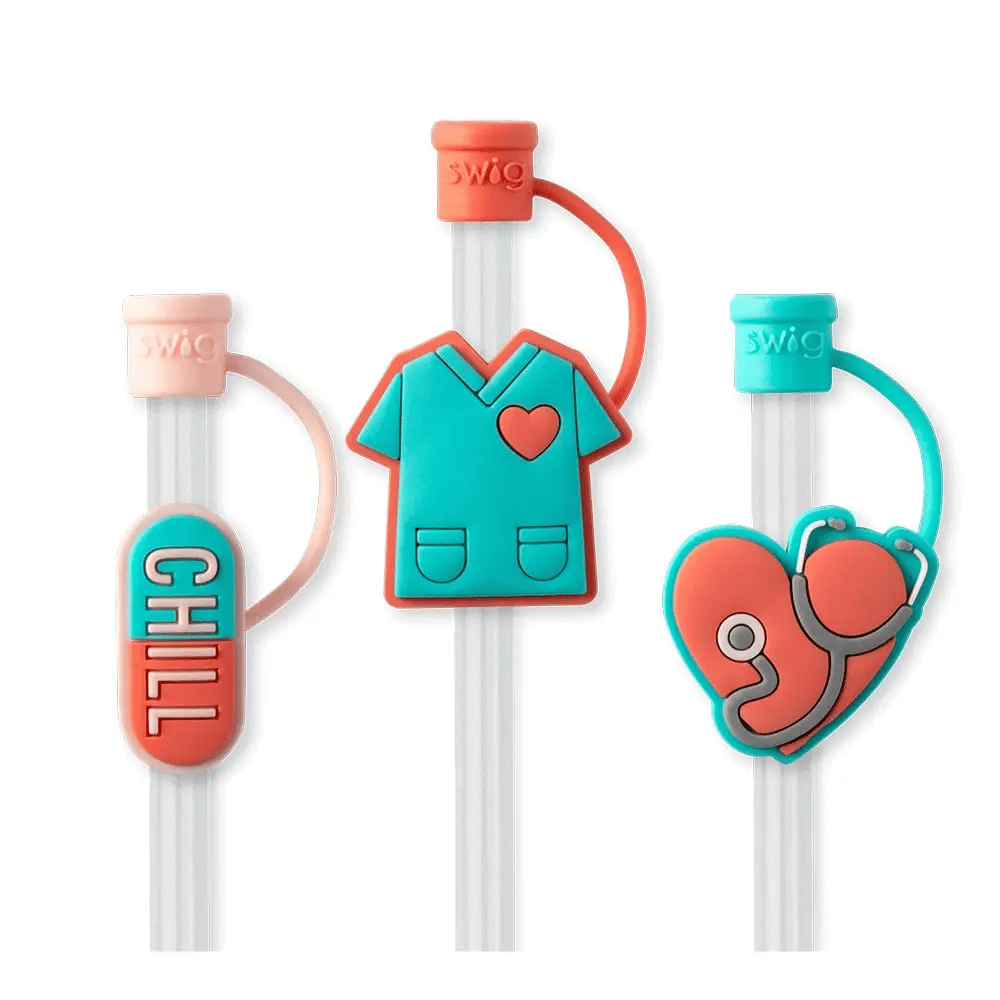 Straw Toppers-Scrub Life