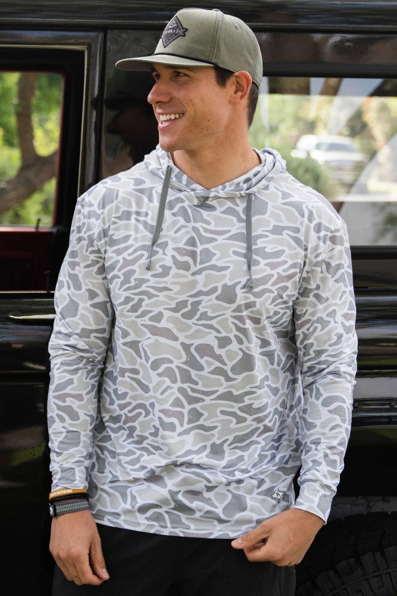 Performance Hoodie in White Camo