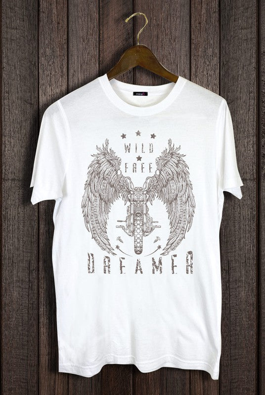 Wild & Free Dreamer Motorcycle Graphic Tee**FINAL SALE**