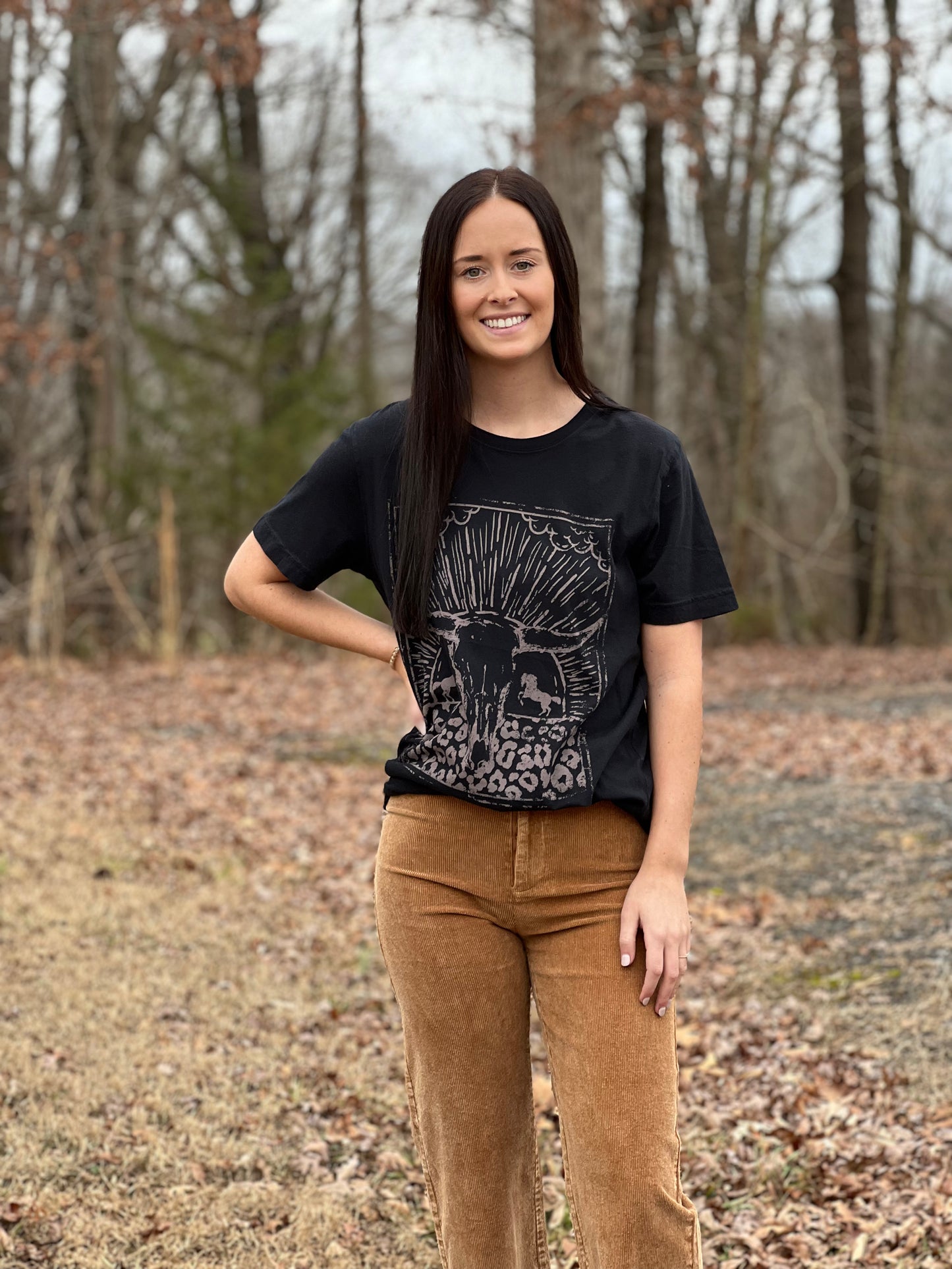 Bull Skull Graphic Tee**FINAL SALE**