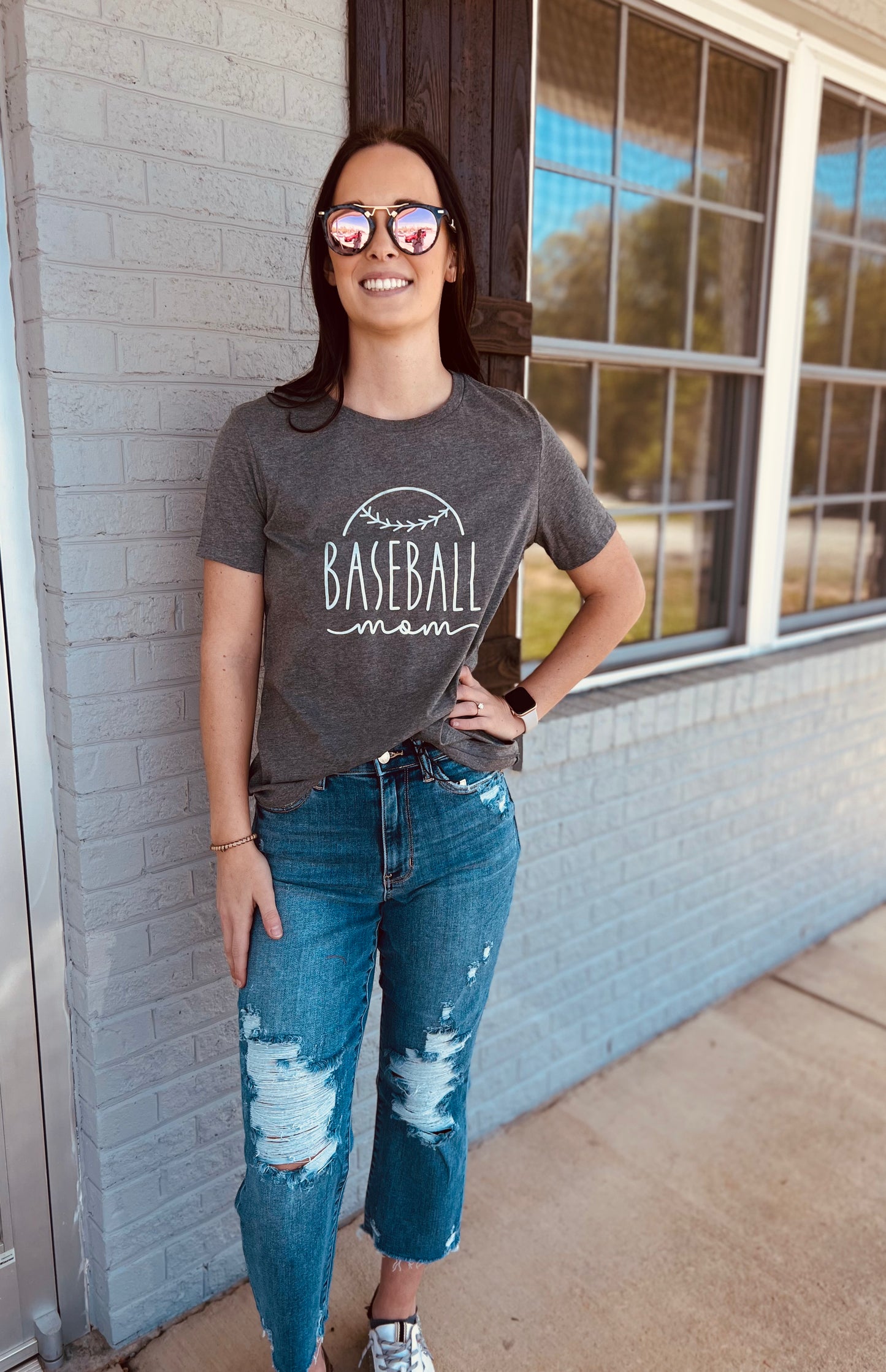 Baseball Mama Graphic Tee**FINAL SALE**