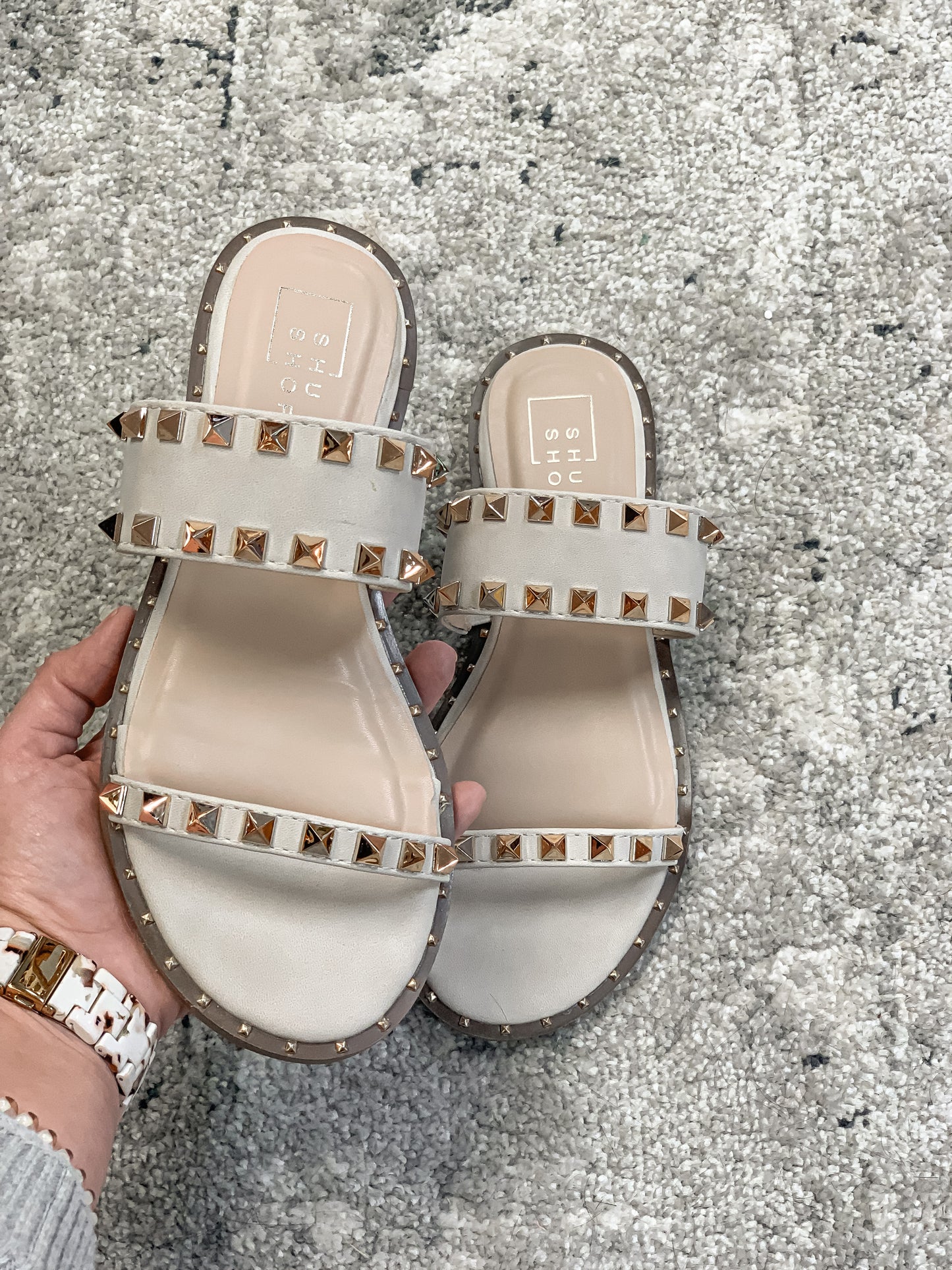 Deborah Stud Sandals by Shu Shop**FIANL SALE**