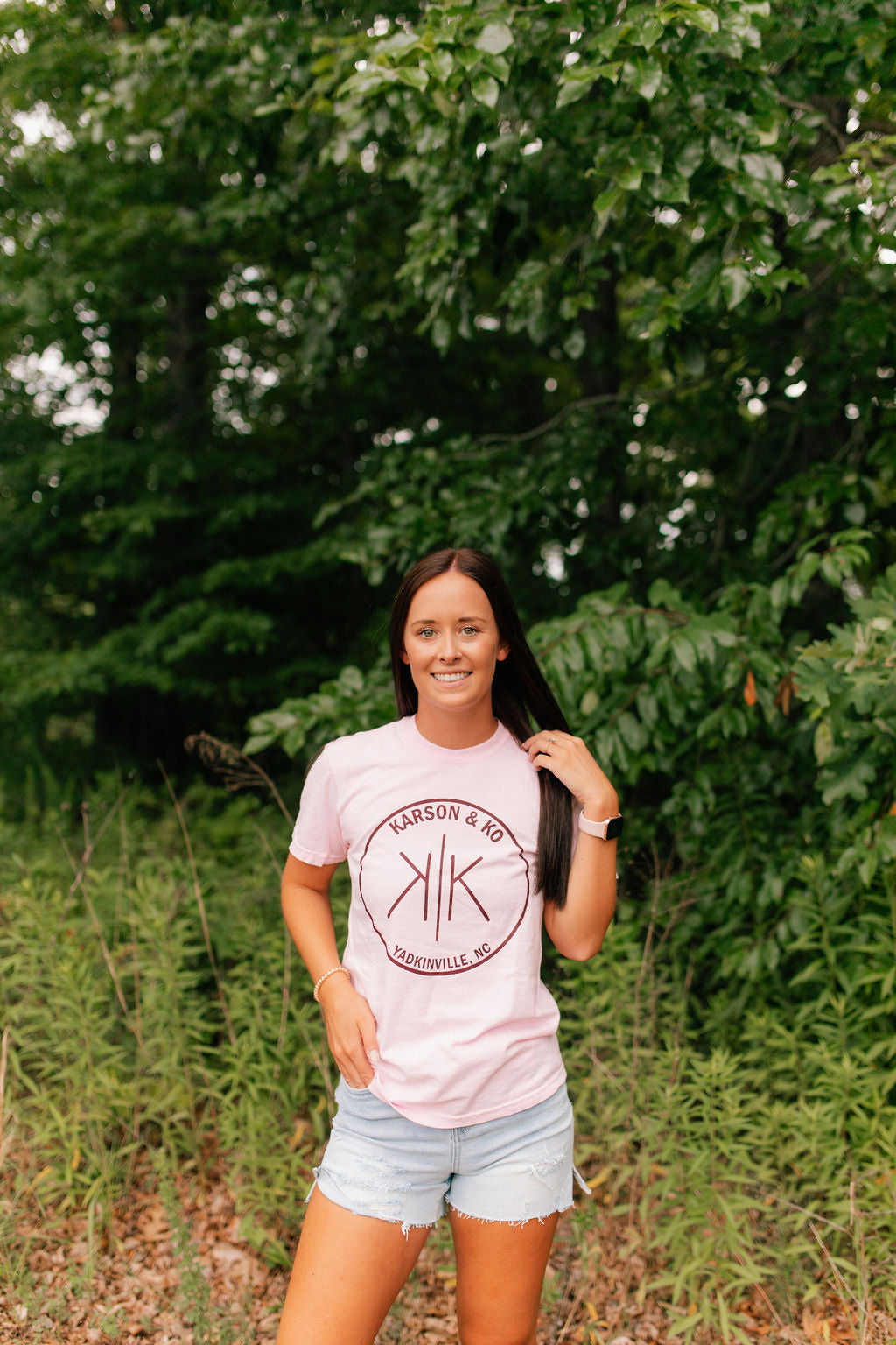 Karson & Ko Graphic Tee in Pink**FINAL SALE**