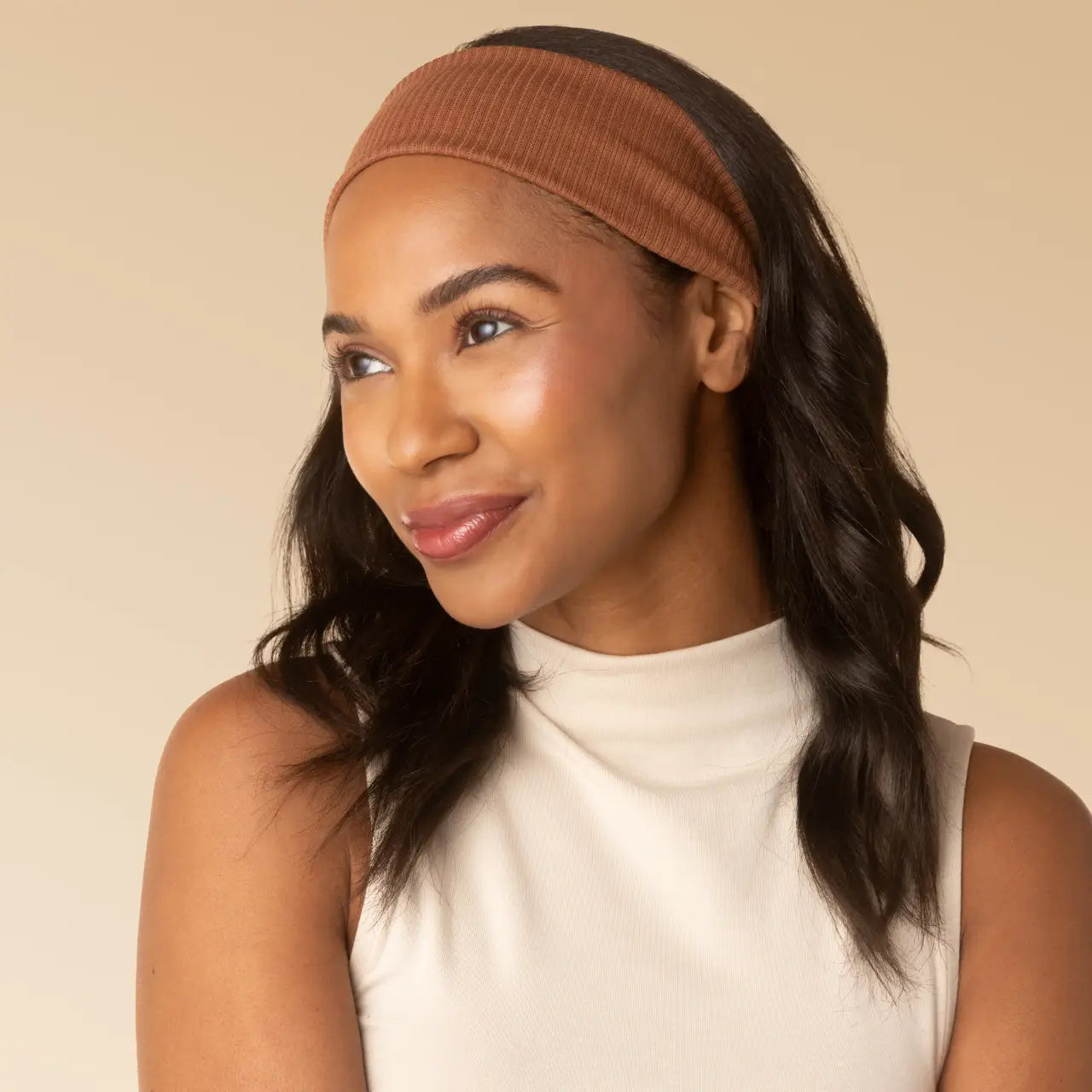 Fabric Ribbed Elastic Headbands 2pc Set