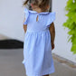Back To School Girls Stripe Pencil Applique Bow Dress