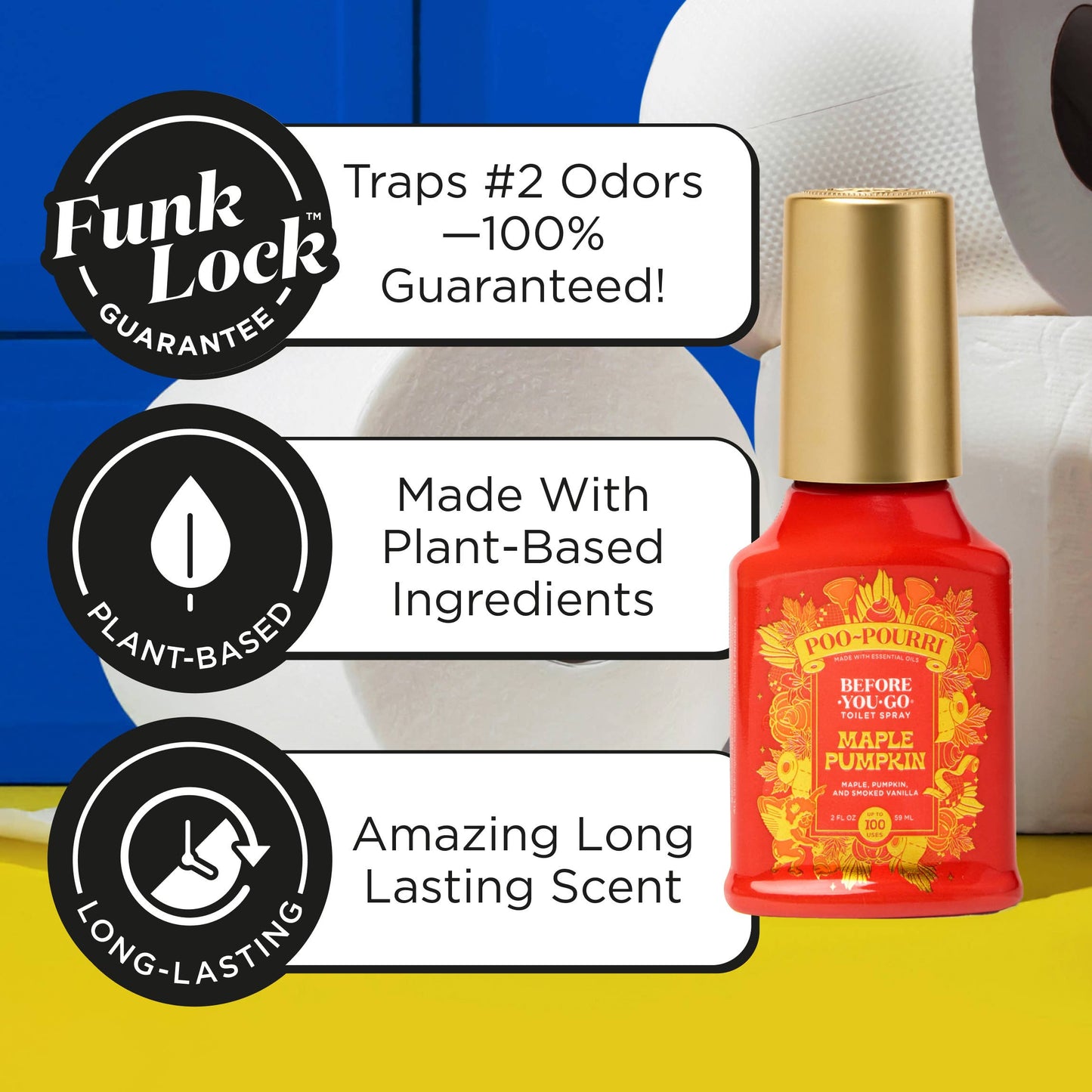 Poo~Pourri Fall LTO 2oz Maple Pumpkin 2025 Boxed