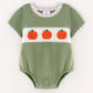 Pumpkin Boys Chenille Patches Romper