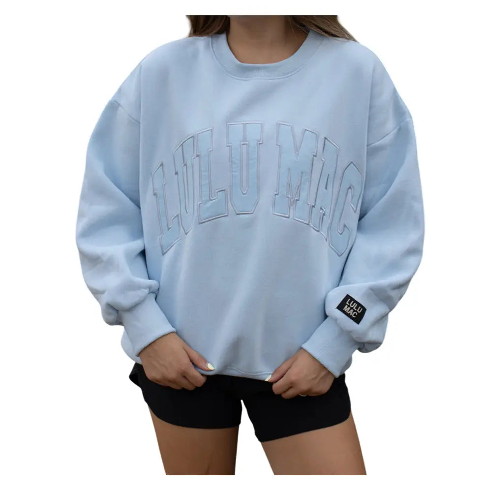 Lulu Mac Crewneck-Light Blue