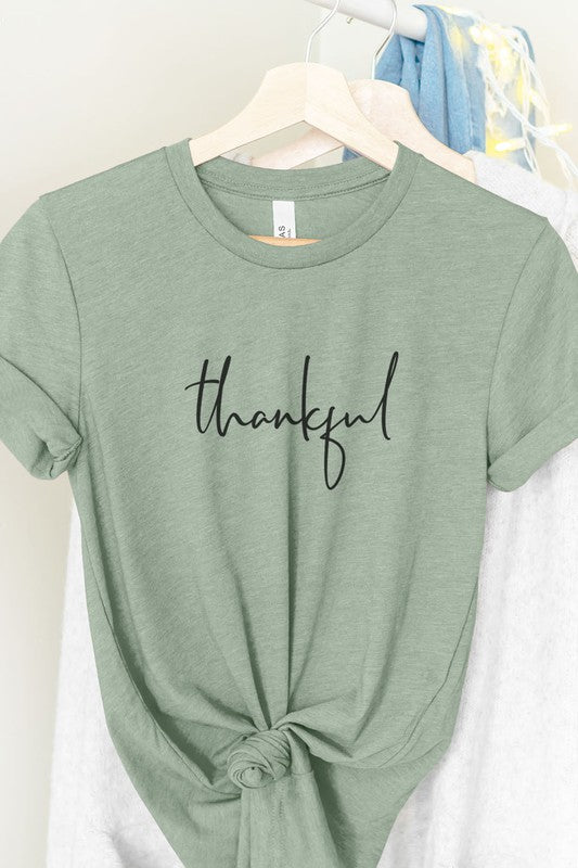 Thankful Graphic Tee**FINAL SALE**