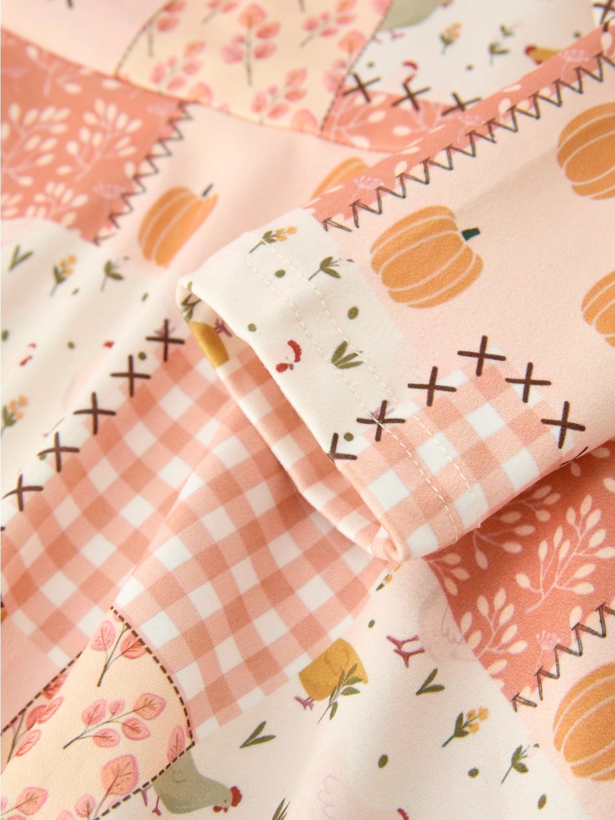 Thanksgiving Patchwork Girls Dress